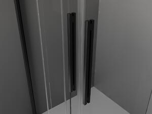 Mexen Velar Duo, posuvné dvere do otvoru 170x200 cm, 8mm číre sklo, čierna matná, 871-170-000-02-70