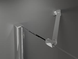Mexen Velar Duo, sprchový kút s posuvnými dverami 80(dvere) x 80(dvere) cm, 8mm číre sklo, chrómový profil, 871-080-080-02-01
