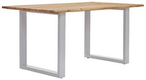 JEDÁLENSKÝ STÔL, akácia, biela, farba akácie, 160/90/76 cm Livetastic - Online Only zostavy, Online Only