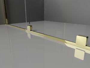 Mexen Velar Duo, posuvné dvere do otvoru 160x200 cm, 8mm číre sklo, zlatá matná, 871-160-000-02-55