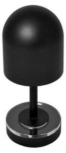 AYTM Akumulátorová lampa Luceo, čierna, kov, 24 cm, stmievateľné, IP44, Čierna, Obývacia izba / jedáleň, kov, Moderný, Stolová lampa
