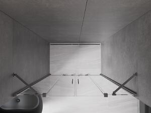 Mexen Velar Duo, posuvné dvere do otvoru 140x200 cm, 8mm číre sklo, grafitová, 871-140-000-02-66