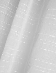 Krásna biela záclona s uzlíčkovými pásikmi na riasiacu pásku 140 x 250 cm