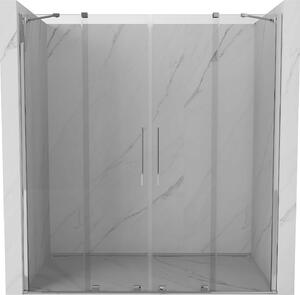 Mexen Velar Duo, posuvné dvere do otvoru 170x200 cm, 8mm číre sklo, chrómový profil, 871-170-000-02-01