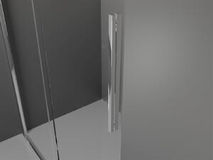 Mexen Velar, sprchový kút s posuvnými dverami 120(dvere) x 120(stena) cm, 8mm číre sklo, chrómový profil, 871-120-120-01-01