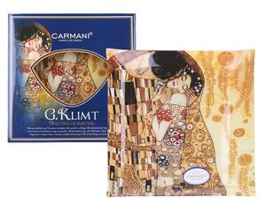Carmani 1981231 - Sklenený tanier KLIMT Kiss 25x25cm