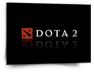 Sablio Obraz DOTA 2 Čierna - 150x110 cm