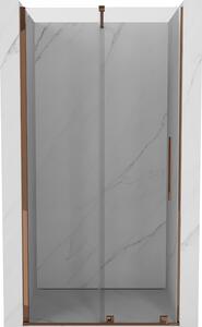 Mexen Velar, posuvné dvere do otvoru 110x200 cm, 8mm číre sklo, ružové zlato, 871-110-000-01-60