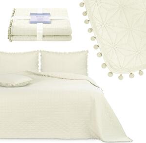 AmeliaHome Prikrývka na posteľ Meadore, krémová Rozmer: 170x210