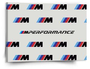 Sablio Obraz MPERFORMANCE biely vzor - 150x110 cm