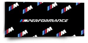 Sablio Obraz MPERFORMANCE čierny vzor - 110x50 cm