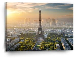 Sablio Obraz Paríž Eiffelova veža Skyline - 90x60 cm