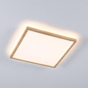Paulmann LED panel Atria Shine 29 cm, drevo, IP44, 3000 K, zapnutie/vypnutie, Svetlé drevo, Pracovňa / Kancelária, Plast, Moderný, Stropné svetlo