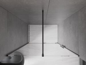 Mexen Velar, posuvné dvere do otvoru 130x200 cm, 8mm číre sklo, čierna matná, 871-130-000-01-70