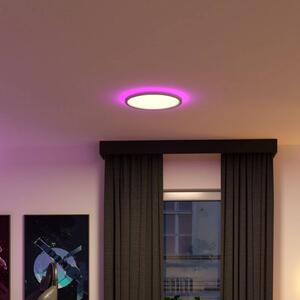 Paulmann LED panel Atria Shine, Ø 40 cm, RGBW, biely, IP20, stmievateľné, Biela / opálová, Pracovňa / Kancelária, Plast, Moderný, Závesné svietidlo