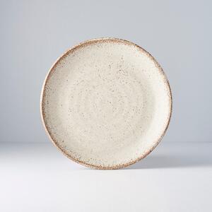 Biely keramický tanier MIJ Fade, ø 24 cm