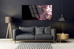 Skleneny obraz Abstrakcie kvety umenie 140x70 cm 4 Prívesky