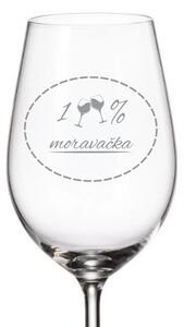 Dekorant Vtipný pohár na víno MORÁVAČKA 350 ml 1 ks