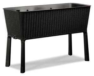 KETER Kvetináč EASY GROW, 114 x 49,3 x 75,7 cm antracit KETER 230298