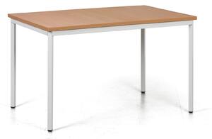 Jedálenský stôl TRIVIA, sivá podnož, 1200 x 800 mm, buk