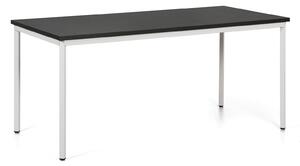 Jedálenský stôl TRIVIA, sivá podnož, 1600 x 800 mm, wenge