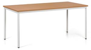 Jedálenský stôl TRIVIA, sivá podnož, 1600 x 800 mm, buk
