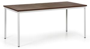 Jedálenský stôl TRIVIA, sivá podnož, 1600 x 800 mm, orech