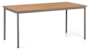 Jedálenský stôl TRIVIA, 160x80 cm, tmavo sivá podnož, buk