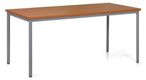 Jedálenský stôl TRIVIA, tmavo sivá podnož, 1600 x 800 mm, čerešňa