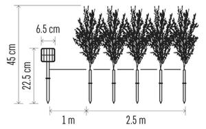 LED solárna dekorácia 50xLED/3W/1,2V 600 mAh IP44