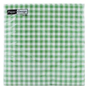New vichy forest green 33x33cm 227450 - Servítky
