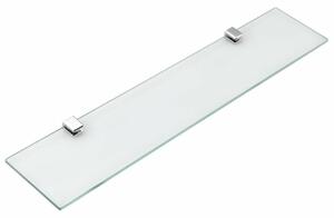 AQUALINE SB125 Samba sklenená polica 60 cm, strieborná