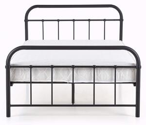 Jednolôžková kovová posteľ Linda 120x200 - čierna