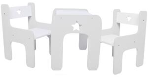 WoodStar Dizajnový detský stolík a stolička 3v1 Farba: sivá