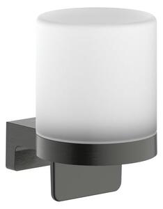 Dávkovač mydla Hansgrohe AddStoris S vo farebnom prevedení kartáčovaný čierny chróm 41765340
