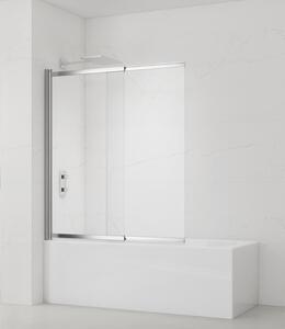 Vaňová zástena SAT Vision 140x120 cm chróm SATVZVI120CRT