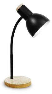 Stolová lampa MARMA 1xE27/40W/230V čierna/kaučukovník