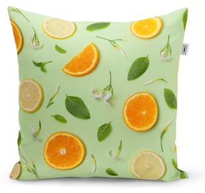 Sablio Vankúš Citrus a kvet - 40x40 cm