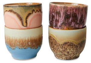 Kameninový hrnček café cup 70's Lagoon 4 x 250 ml, 1000 ml