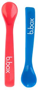 B.Box elastické silikónové lyžičky 2ks Farba: modrá-červená