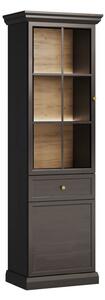 Vitrína Emolio 63 cm s osvetlením LED - grafit