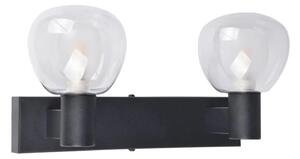Kúpeľňové nástenné svietidlo POLA 2xG9/5W/230V IP44 čierne/číre