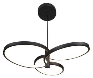 LED luster na lanku RIBBON LED/25W/230V 4000K čierny