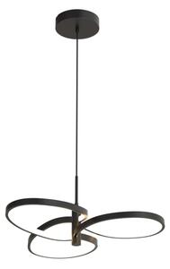 LED luster na lanku RIBBON LED/25W/230V 4000K čierny