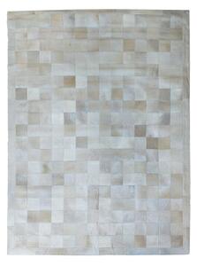 Luxusný kožený koberec patchwork - svetlý