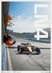 Umelecká tlač McLaren Formula 1 Team - Lando Norris - Zandvoort 2024 Victory