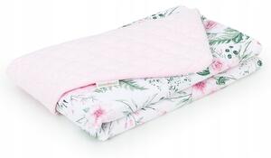 Mama-Tato Zamatová detská deka - prechodná 75x100 Farba: ružová-zajačiky