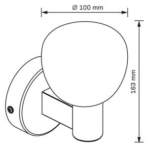 Kúpeľňové nástenné svietidlo POLA 1xG9/5W/230V IP44 čierne/číre