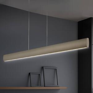 Závesné LED svietidlo Runa, bronz, dĺžka 92 cm