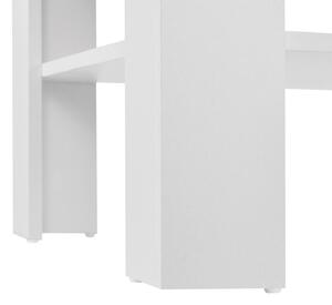 Konferenčný stolík 60x60cm - biely/tmavošedý